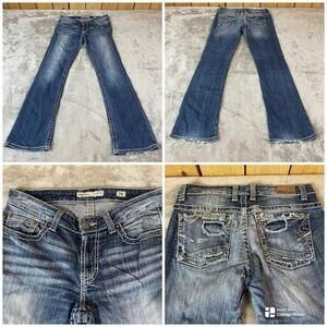 Women's BUCKLE BKE Payton 28L Tag Size 28x33.5 Stretch !! Distressed !!!